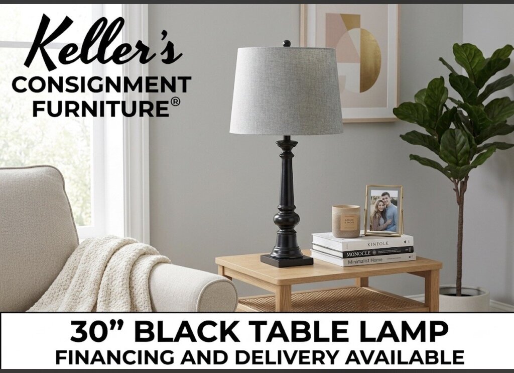 83375 - Black 30'' Table Lamp