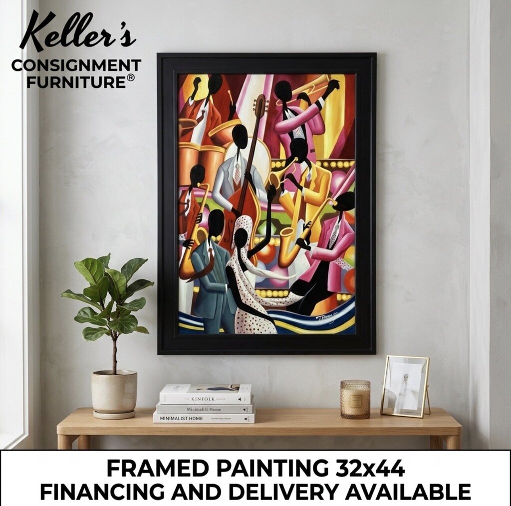 85479 (8535-10) Jam Session Framed Painting 32x44