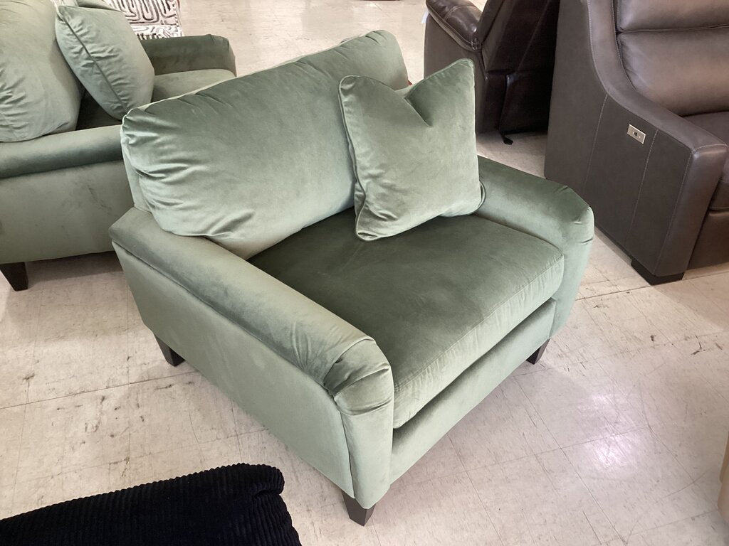 86092 - La-Z-Boy Kirby Windsor Green Chair 43x41x37