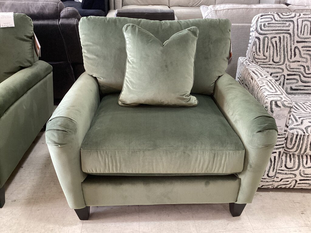 86093 - La-Z-Boy Kirby Windsor Green Chair 43x41x37