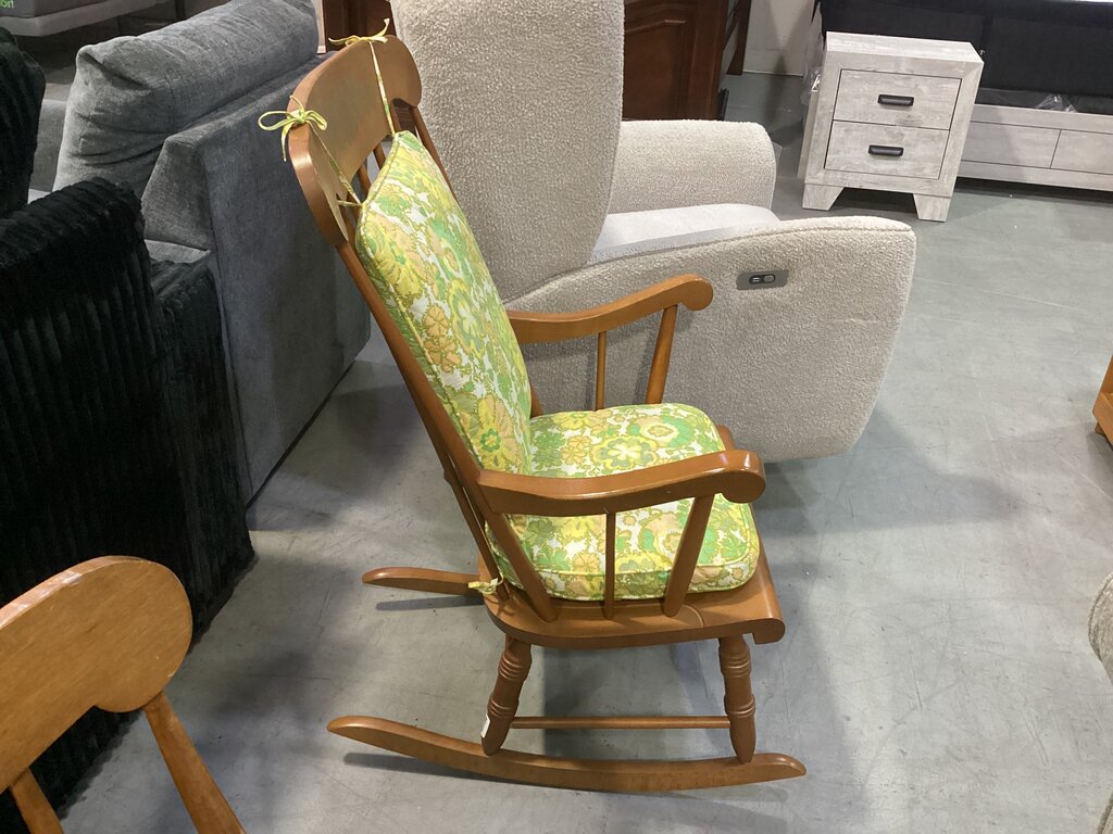 86116 Wooden Rocking Chair w/Cushion 24x29x39