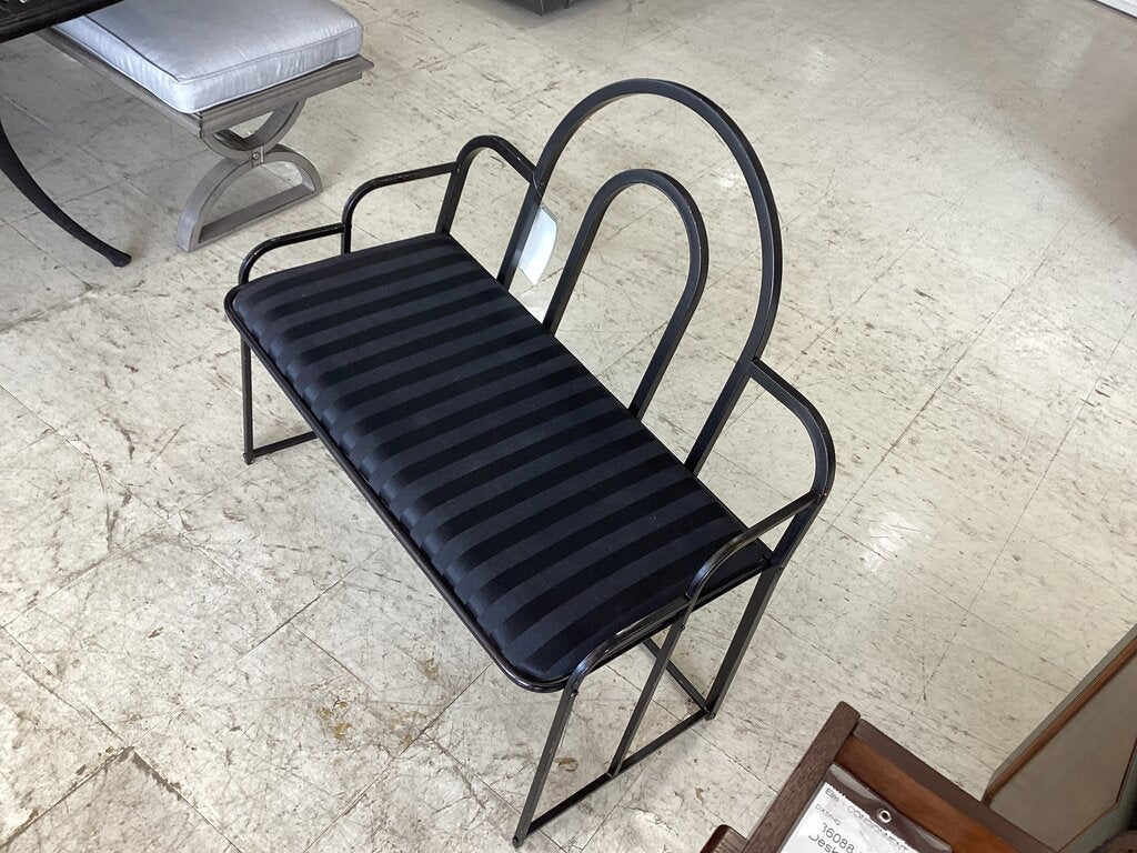 86129 (8542-6) Black Vanity Bench 35x18x36