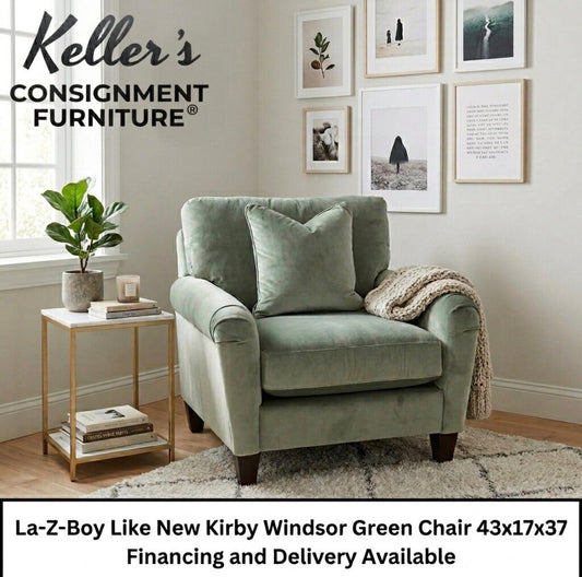 86092 - La-Z-Boy Kirby Windsor Green Chair 43x41x37