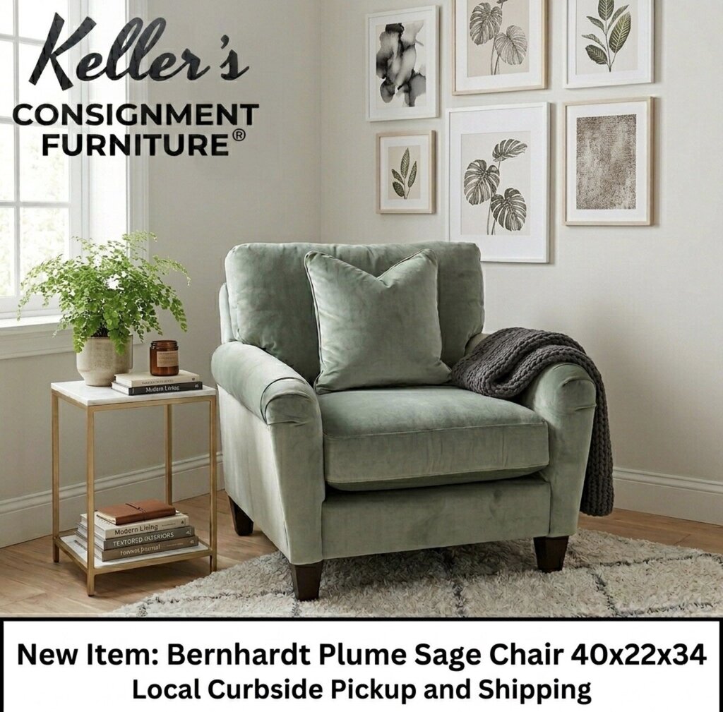 86093 - La-Z-Boy Kirby Windsor Green Chair 43x41x37