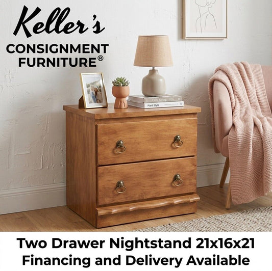 86103 - Two Drawer Nightstand 21x16x21