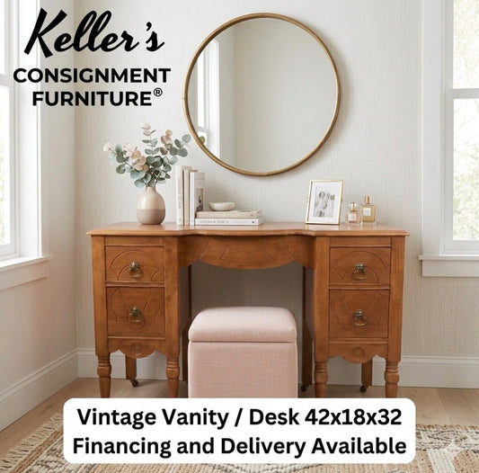 86104 - Vintage Vanity Desk 42x18x32