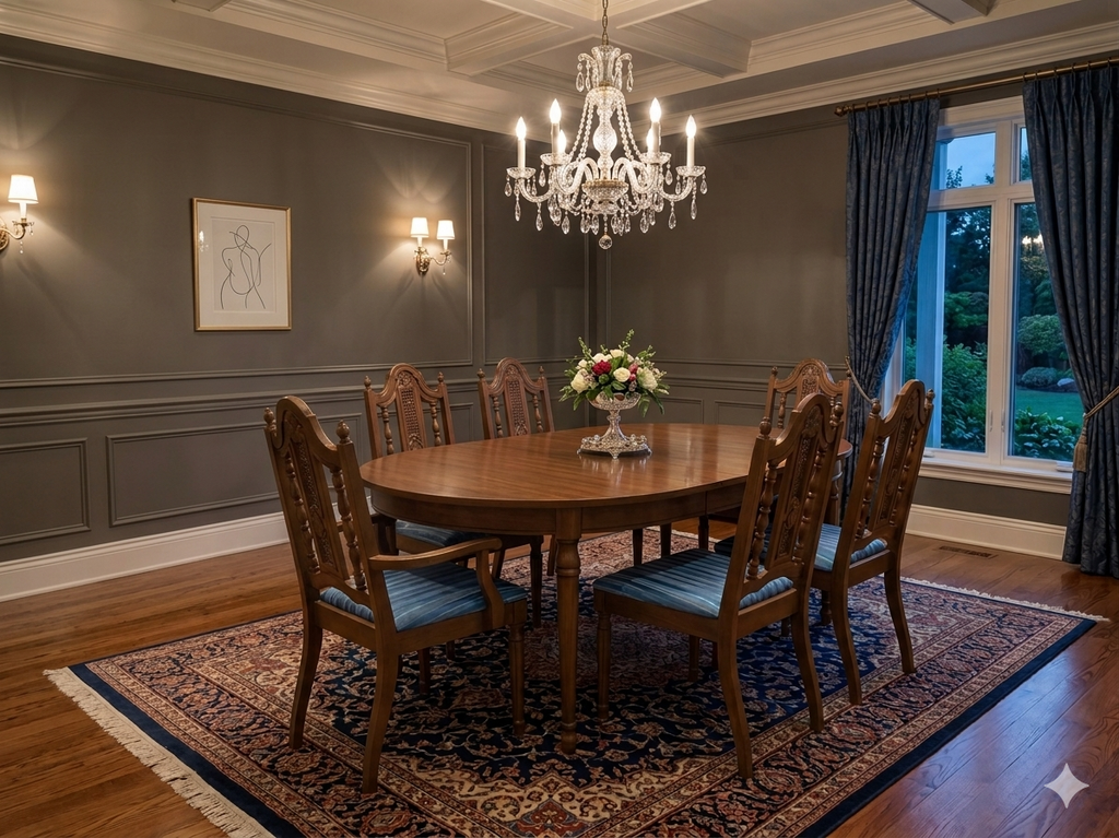 86115 - Oval 7pc Dining Set 42x60-70x30