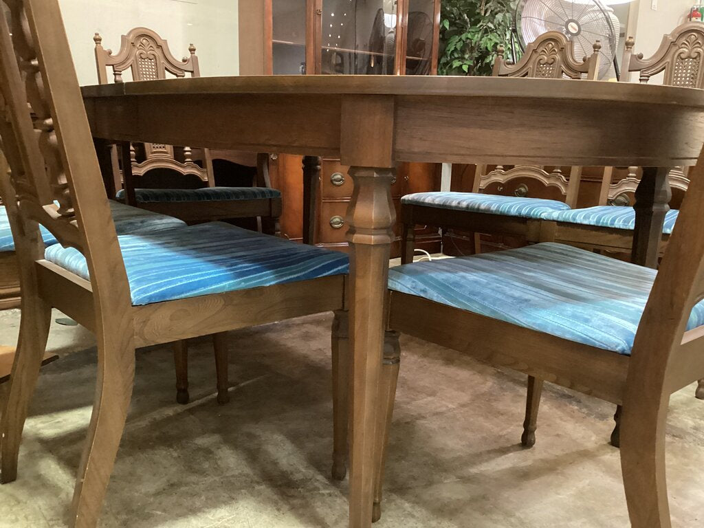 86115 - Oval 7pc Dining Set 42x60-70x30