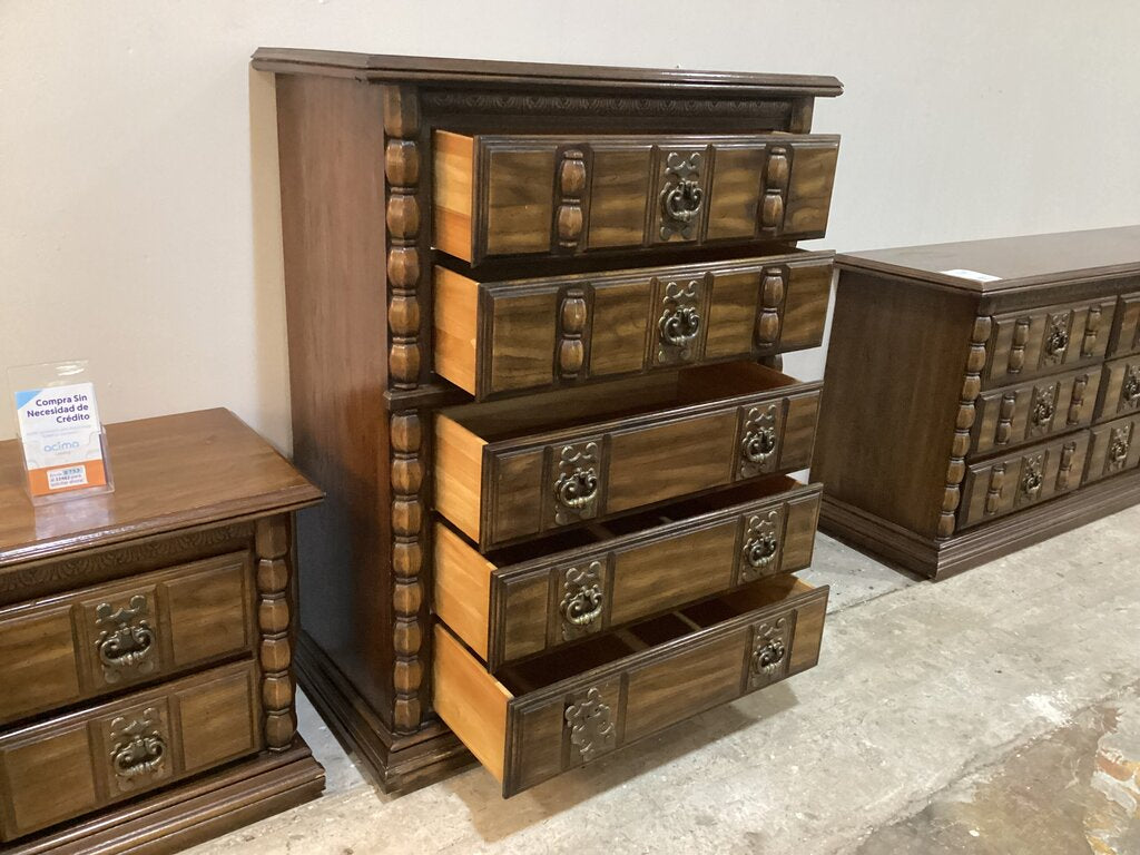86121 Vintage Wood Chest 38x18x49