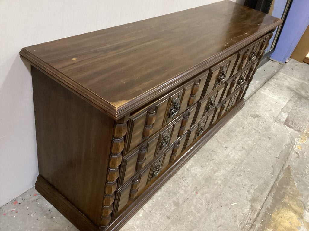 86122 Vintage Wood Dresser 70x18x32