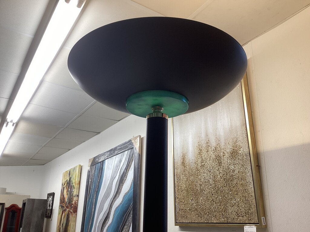 86111 Black Halogen Floor Lamp 72in