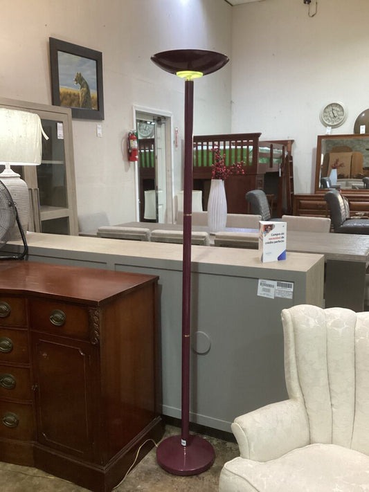 86110 Maroon Halogen Floor Lamp 72in