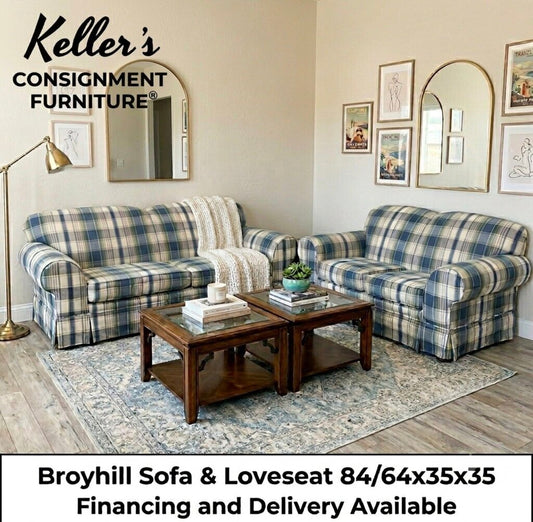 86106 - Broyhill Sofa and Love 84/64x35x35