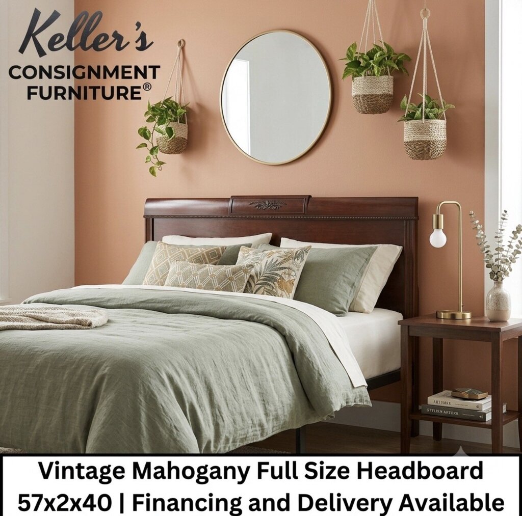 85824 - Vintage Mahogany Full Headboard 57x2x40