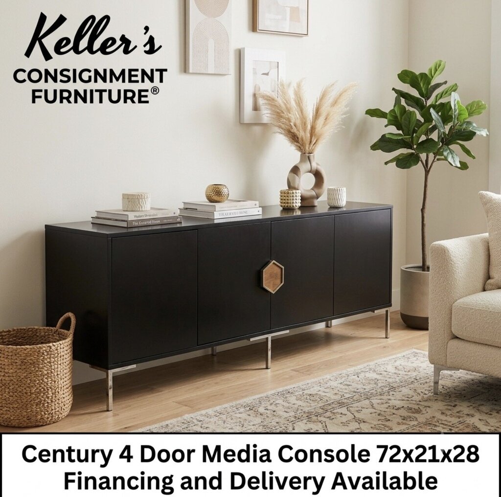 80905 (8524-8) Century 4 Door Media Console 72x21x28