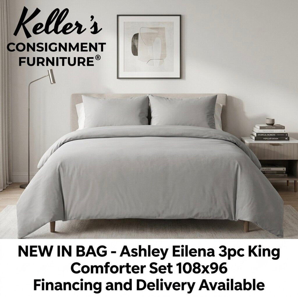 85910 - Ashley Eilena 3pc King Comforter Set 108x96