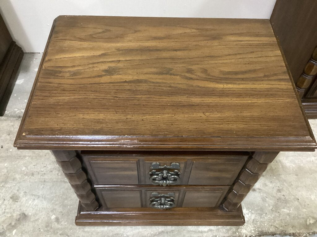 86120 - Vintage Wood Nightstand 24x16x24