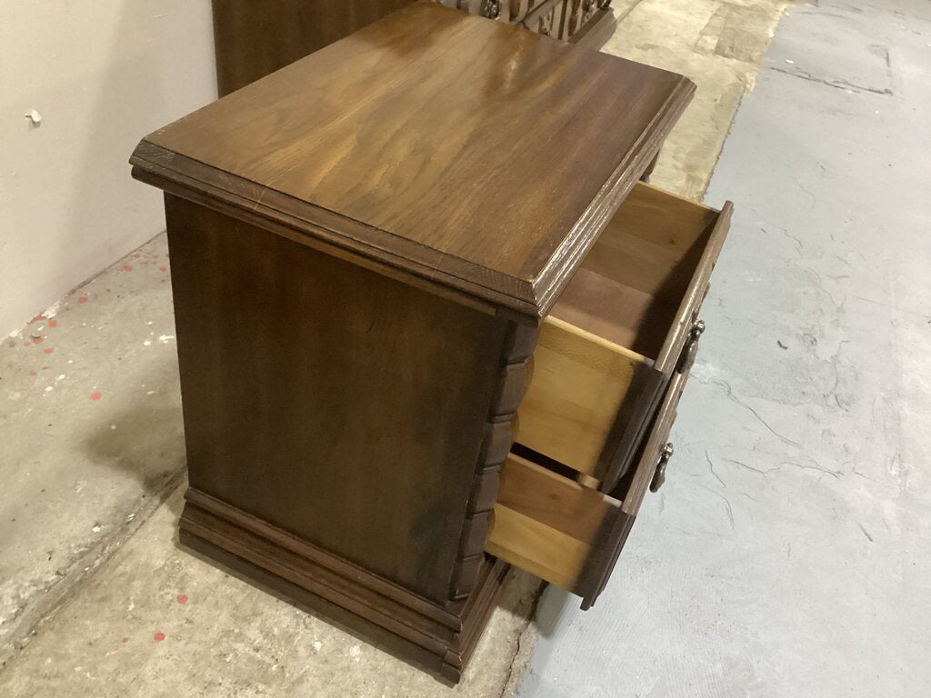 86120 - Vintage Wood Nightstand 24x16x24