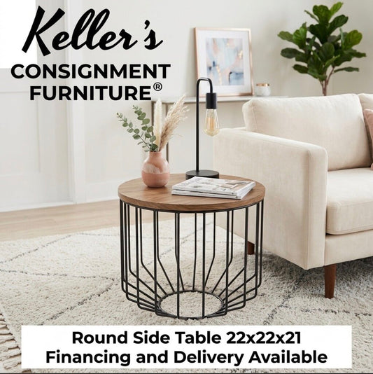 86130 (8542-7) Round Side Table 22x22x21