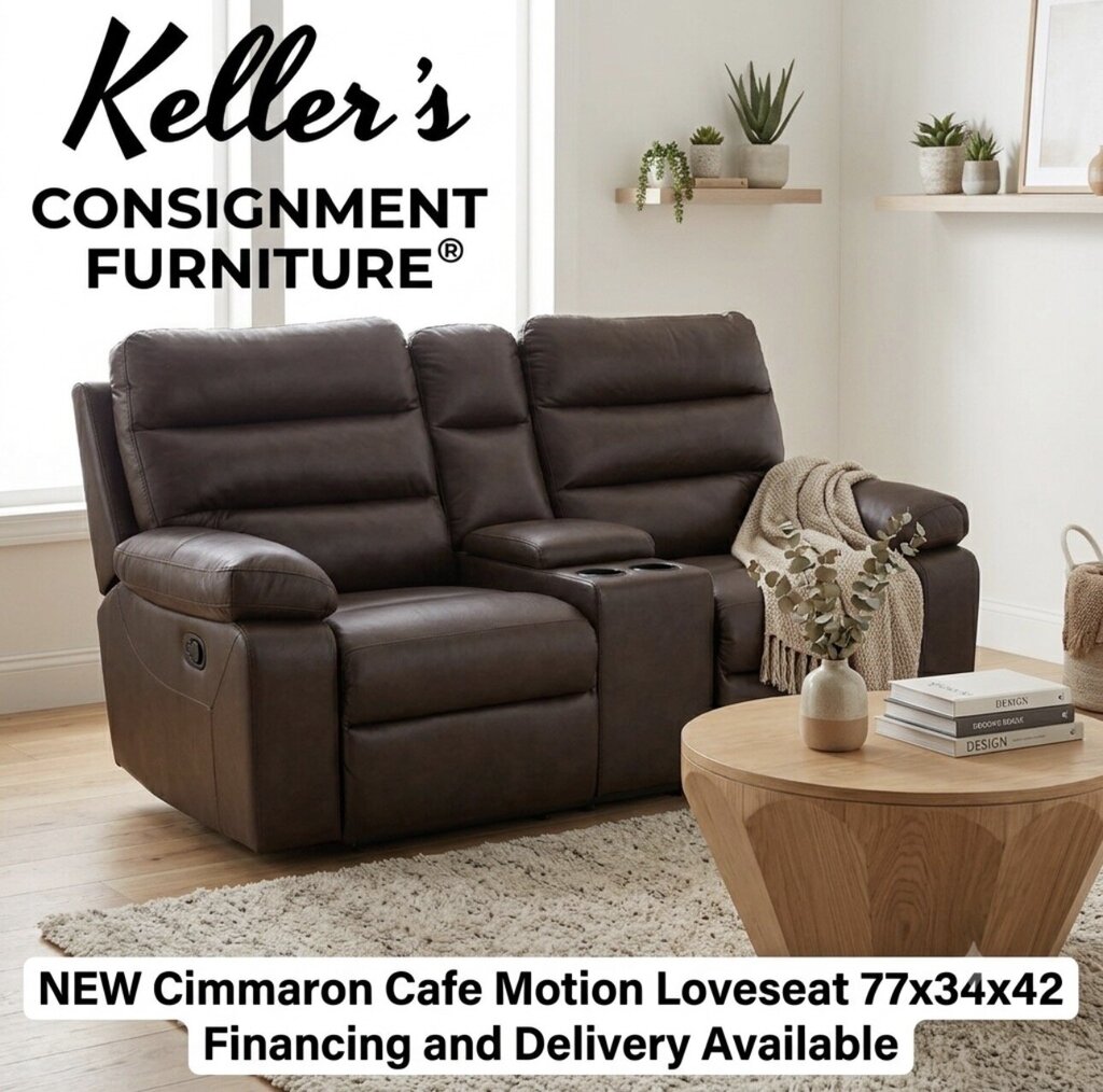 Cimmaron Cafe NEW Motion Loveseat 77x34x42 (1820CIMC)