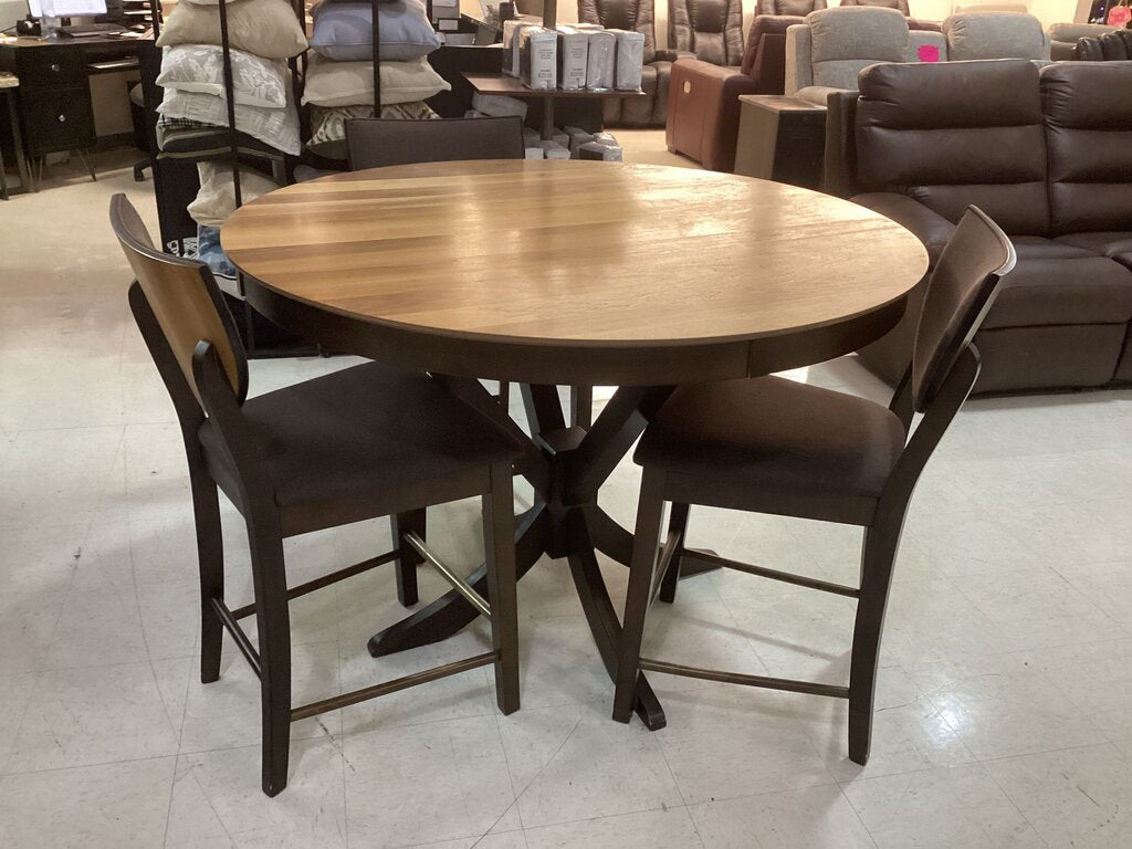 86136 Marina Round Counter Height 4pc Dining Set 53x37