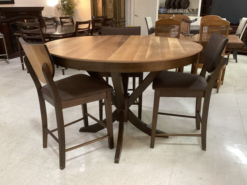 86136 Marina Round Counter Height 4pc Dining Set 53x37
