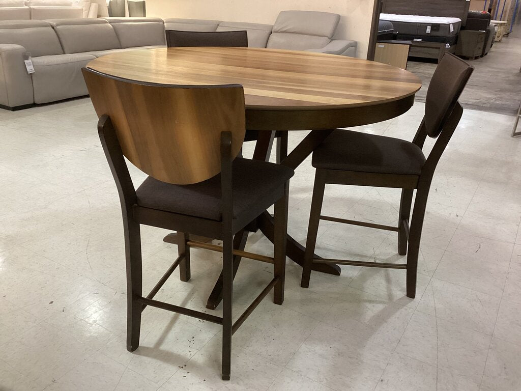 86136 Marina Round Counter Height 4pc Dining Set 53x37
