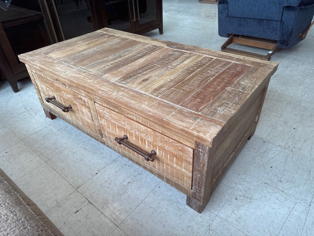 85919 - Ashley Ryandale Brown Cocktail Table w/Storage 52x28x15