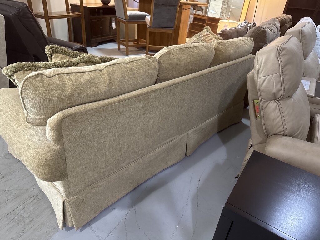 86158 - Traditional Beige Sofa 92x39x36