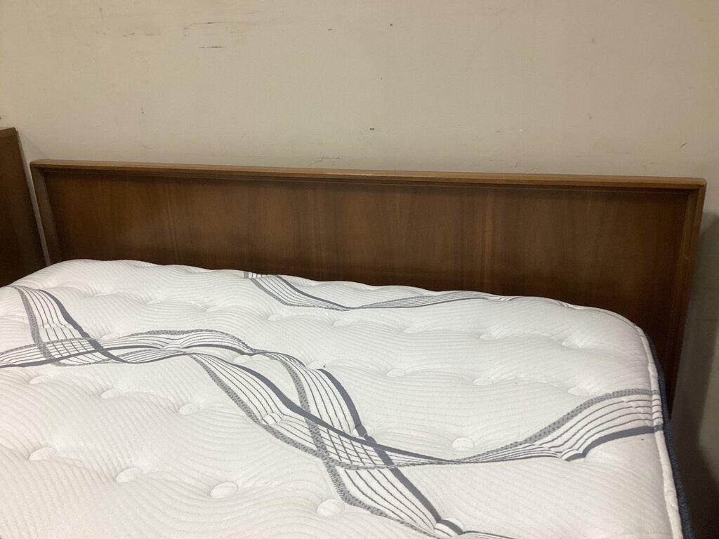 86166 - Rhythm MCM Walnut Full Size Bed Frame 58x2x38