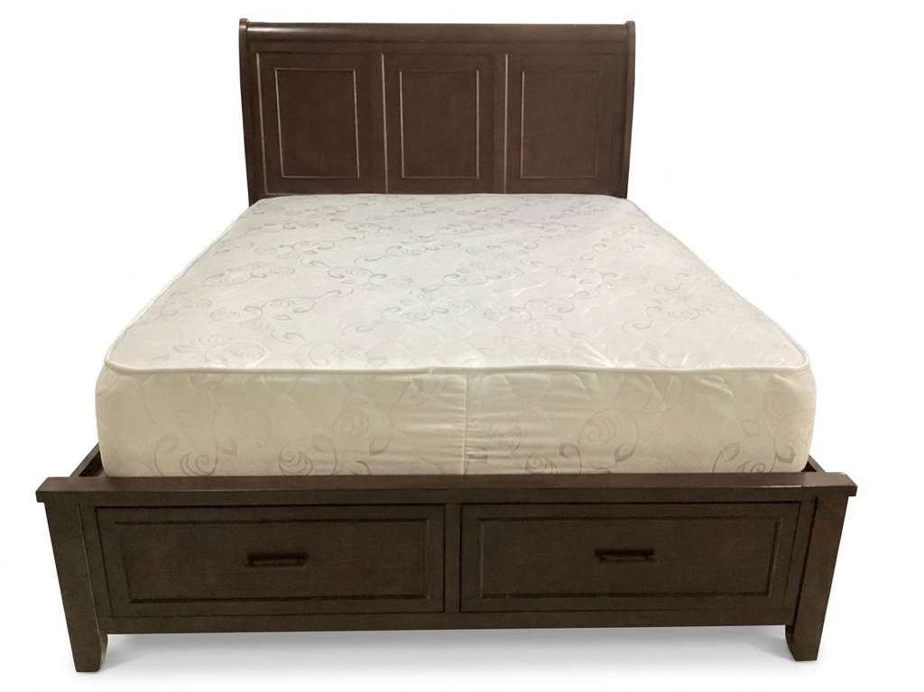 86169 Queen Storage Drawer Sleigh Bed Frame 65x88x53