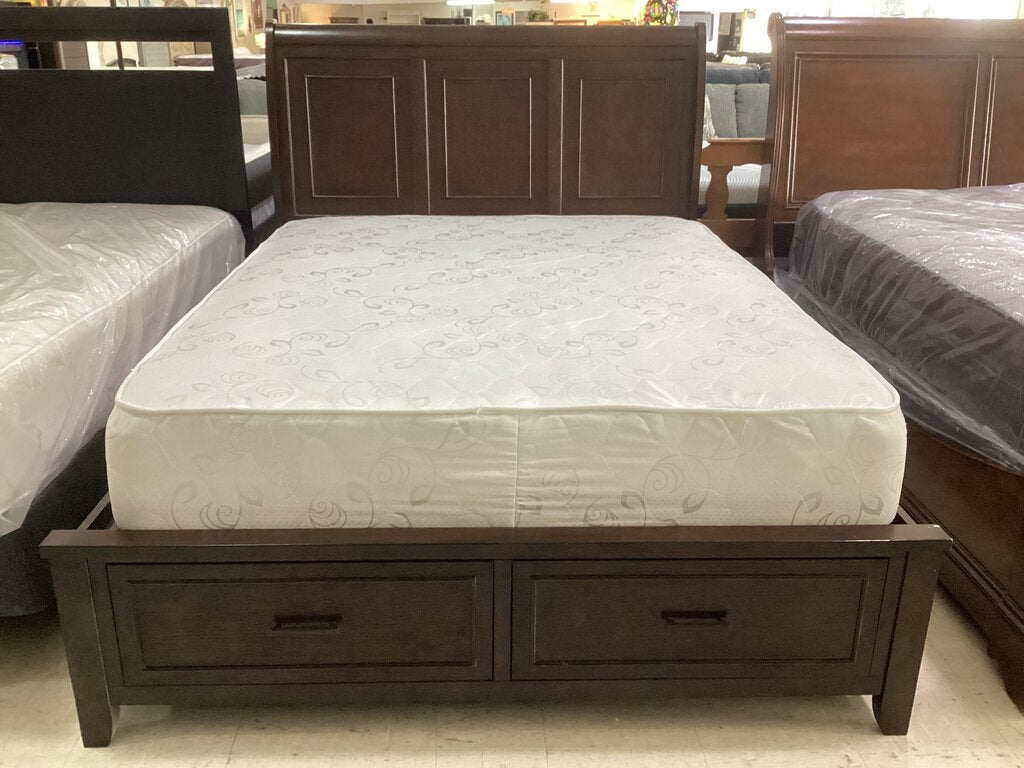86169 Queen Storage Drawer Sleigh Bed Frame 65x88x53