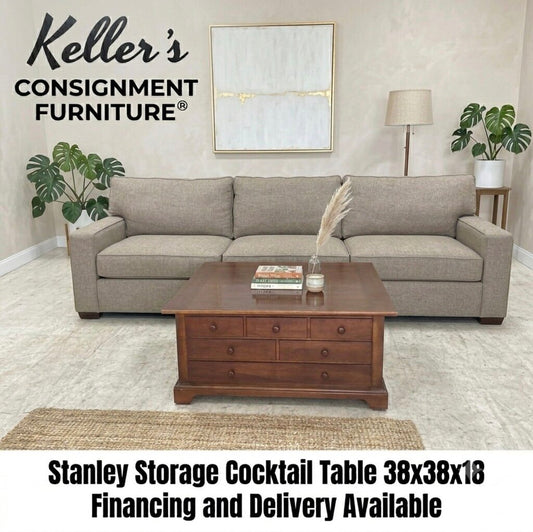 86163 - Stanley Storage Cocktail Table 38x38x18
