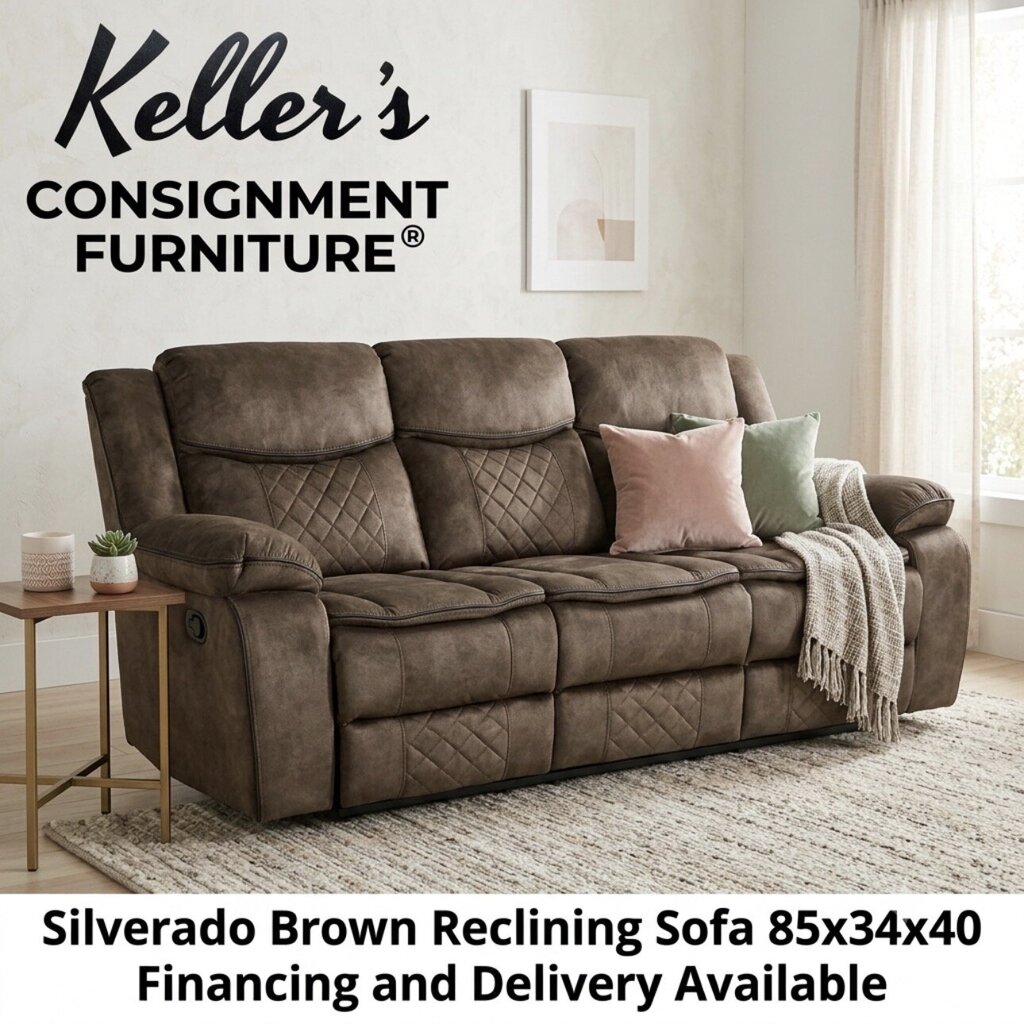 Silverado Brown Brown Motion Sofa 85x34x40 (660320)