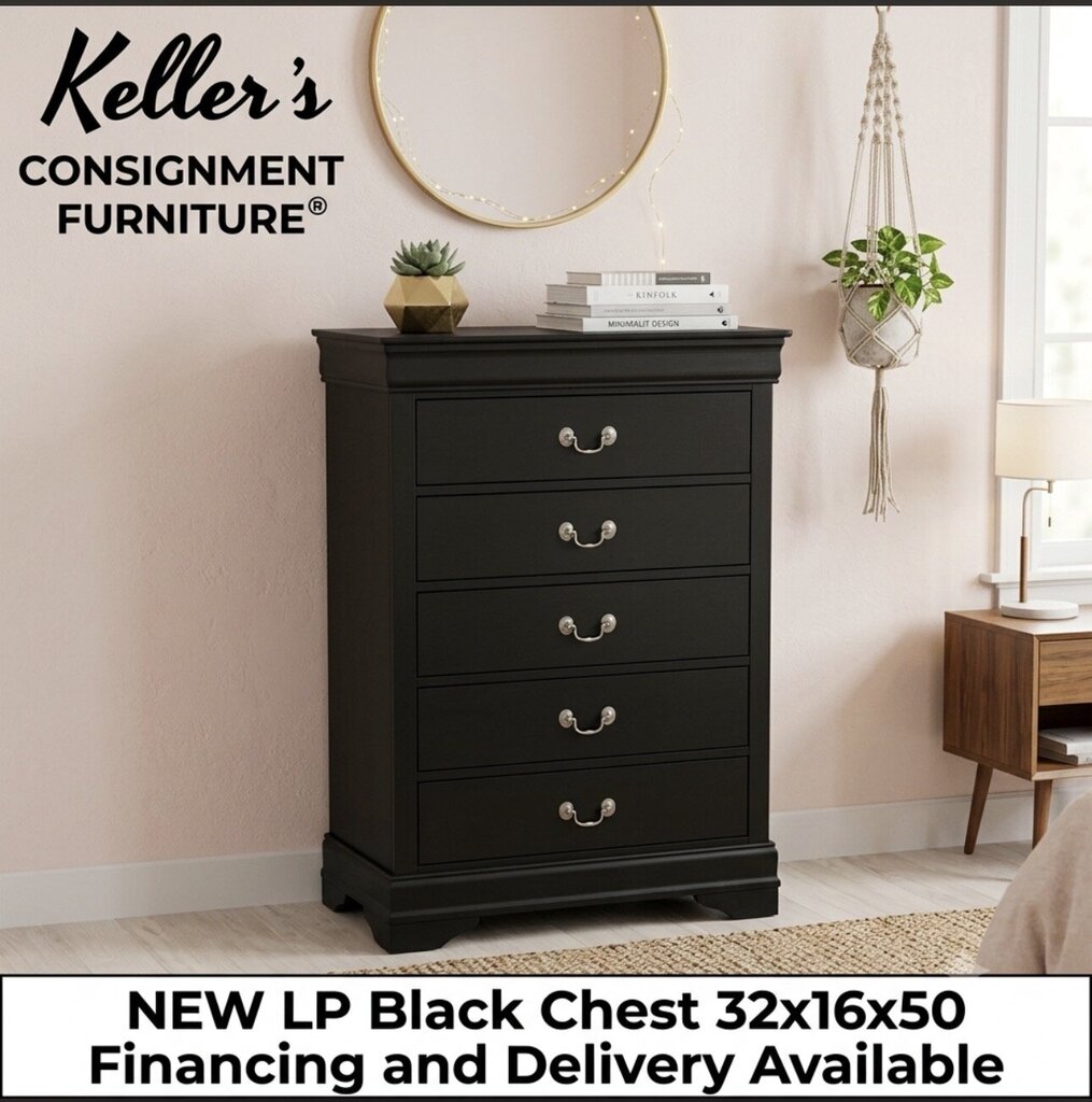 LP Black NEW Chest 32x16x50 (119296)