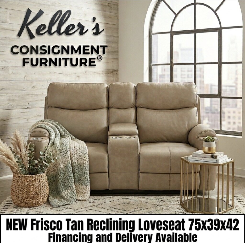 Frisco Tan NEW Motion Loveseat 75x39x42 (678321)
