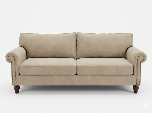 86156 Pier One Tan Sofa 82x36x33