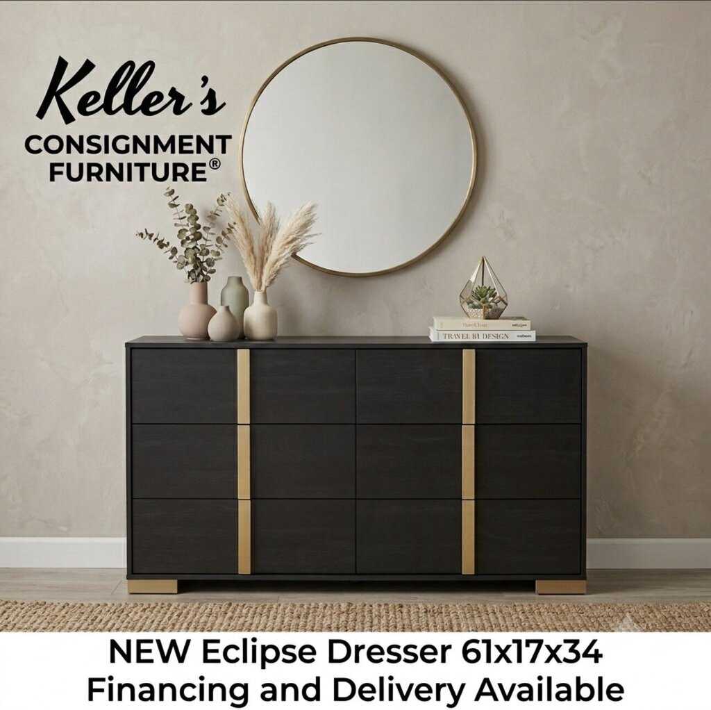 Eclipse NEW Six Drawer Dresser 61x17x34 (118294)