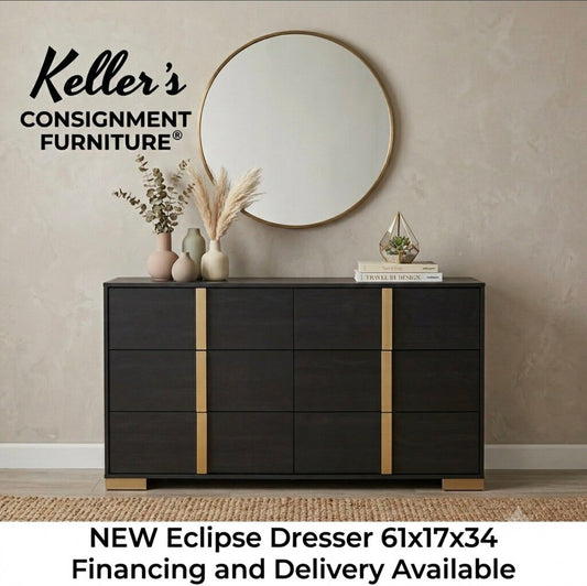 Eclipse NEW Six Drawer Dresser 61x17x34 (118294)