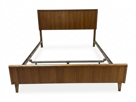 86166 - Rhythm MCM Walnut Full Size Bed Frame 58x2x38