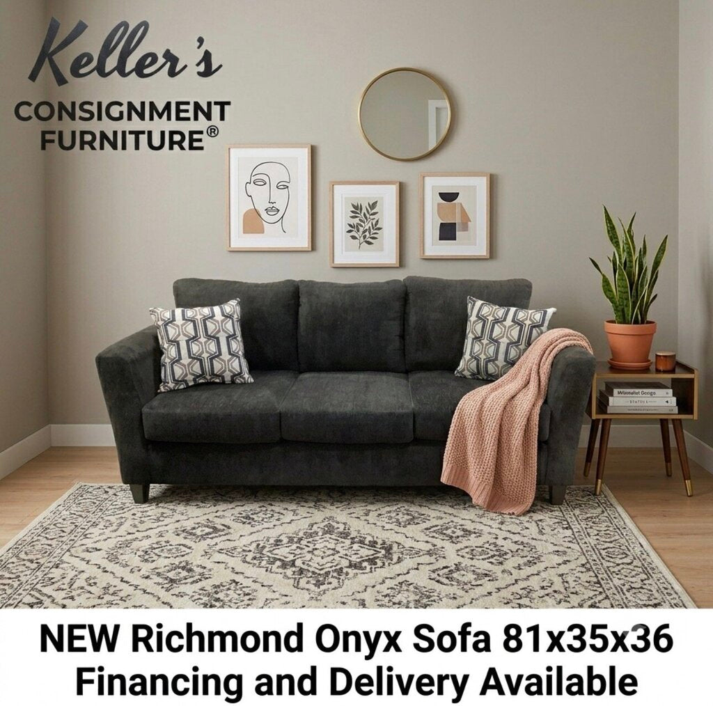 Richmond Onyx NEW Sofa 81x35x36 (3003)
