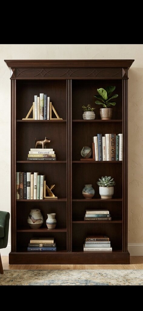 86173 - Display Double Bookcase 48x13x85