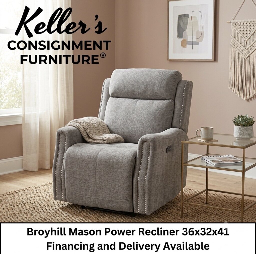 86147 - Broyhill Mason Power Recliner 36x32x41