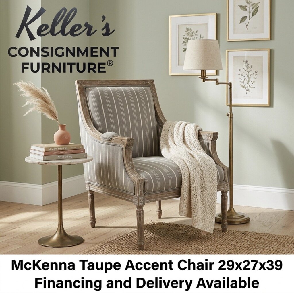 85728 - McKenna Taupe Accent Chair 29x27x39