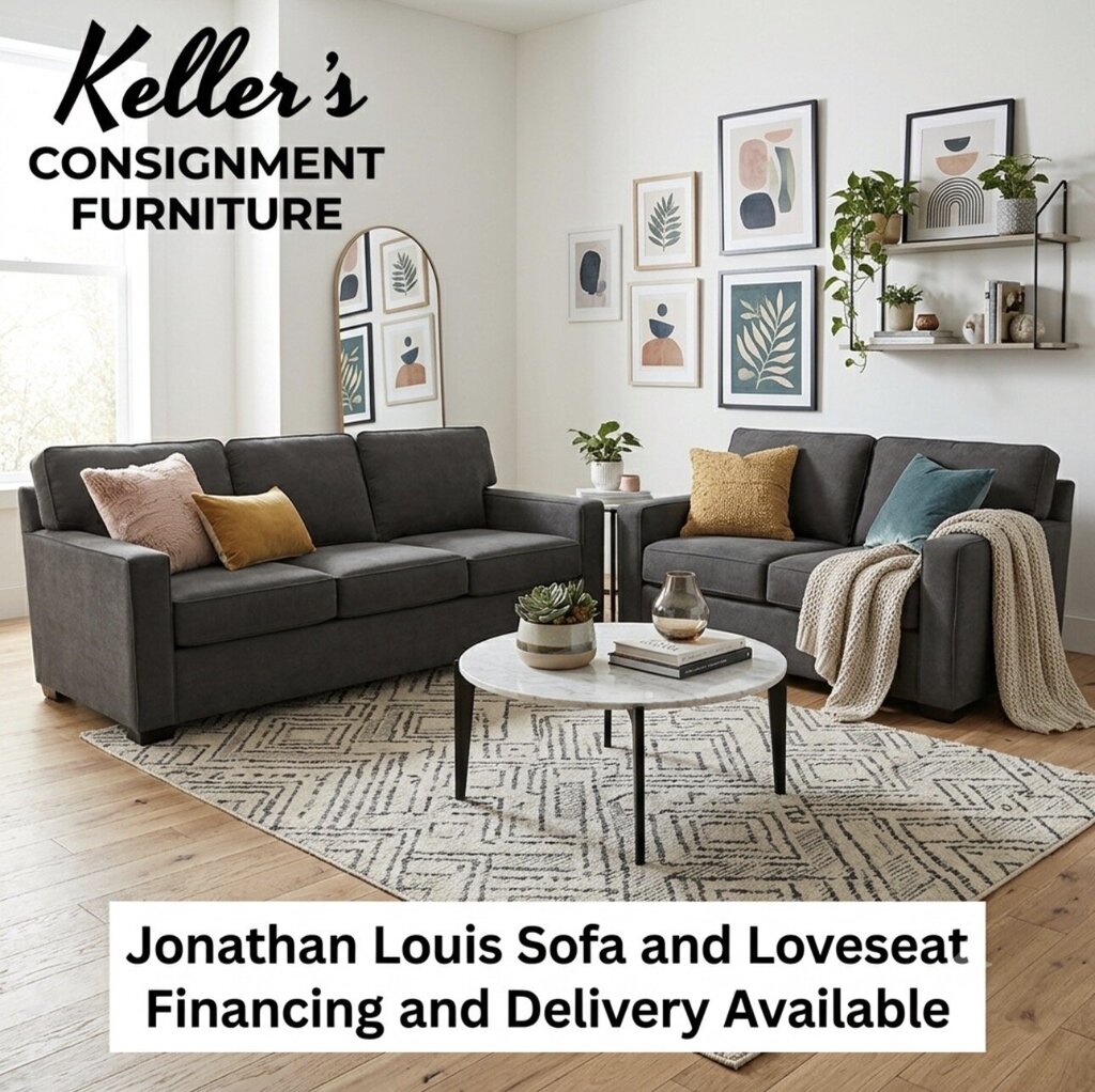 85770 - Jonathan Louis Radley Sofa and Loveseat (86x38x35)(61x38x35)