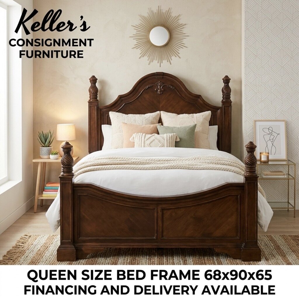 85761 - Queen Bedframe Brown 68x90x65