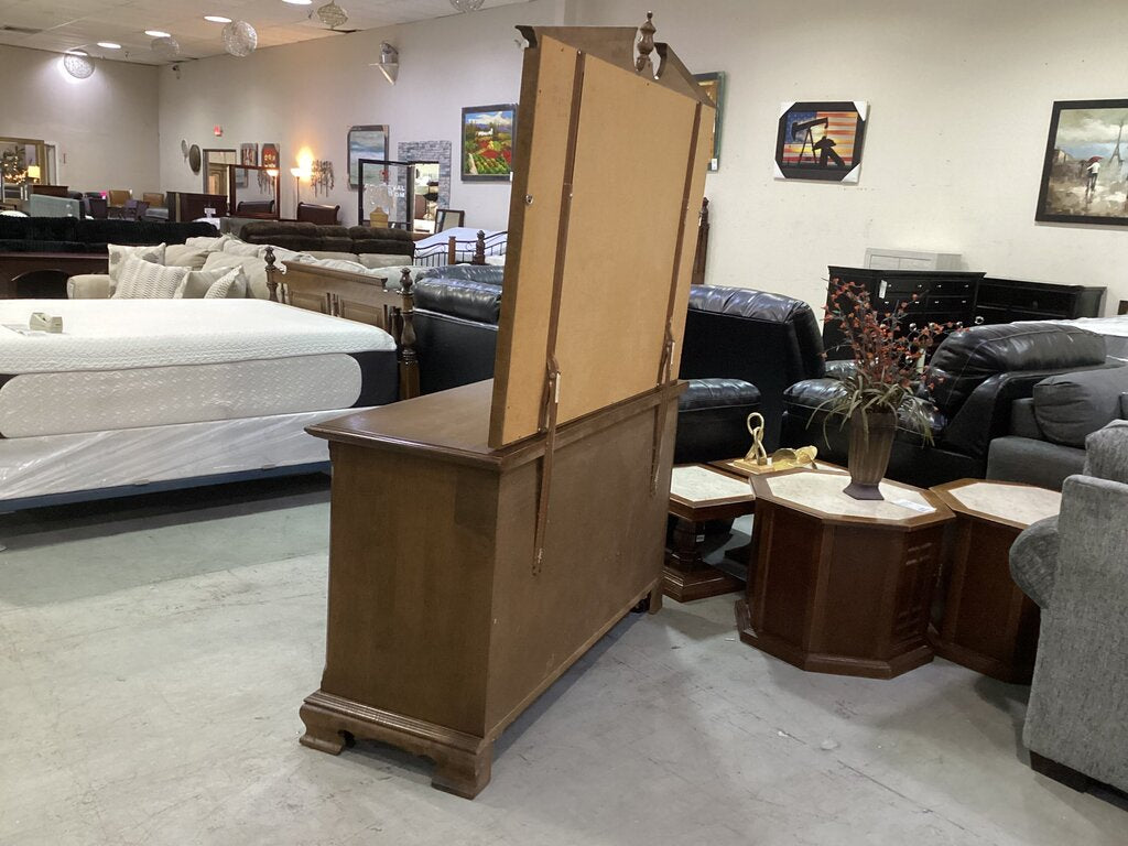 85602 Ethan Allen Classic Manor15-5202 Dresser w/Mirror 56x21x33-74