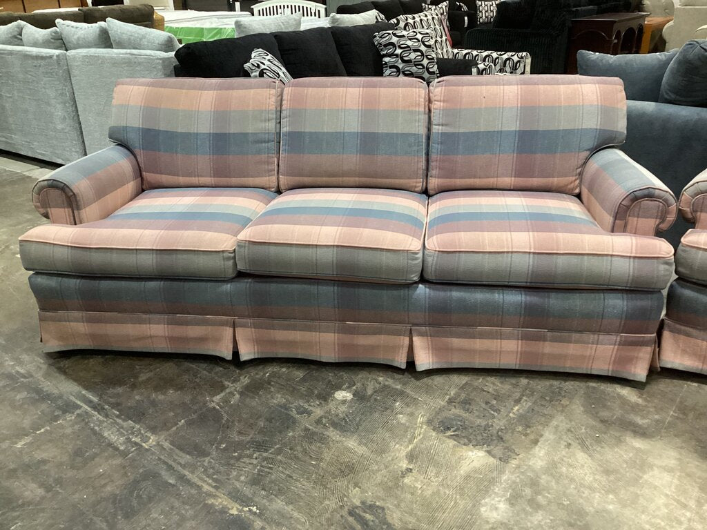 86177 Henredon Vintage Pastel Sofa & Loveseat 85/61x36x33
