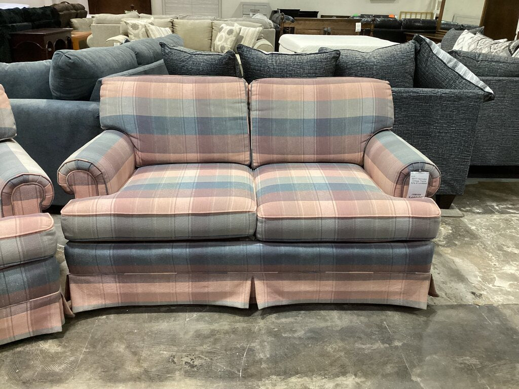 86177 Henredon Vintage Pastel Sofa & Loveseat 85/61x36x33