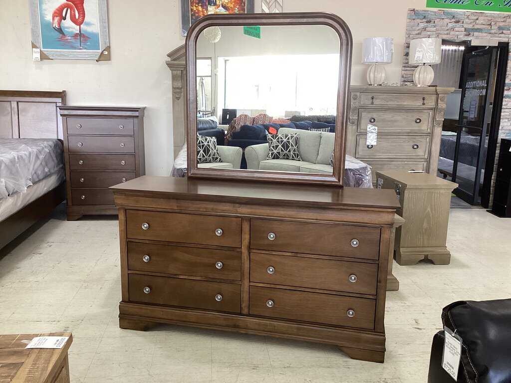 Seminole NEW Dresser w/Mirror 61x18x33-71 (129394-395)